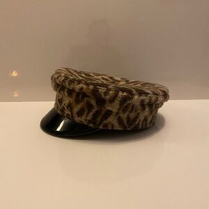 Ruslan Baginsky                                Leopard Print Baker Boy Hat
